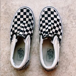 Vans checkerboard slip on